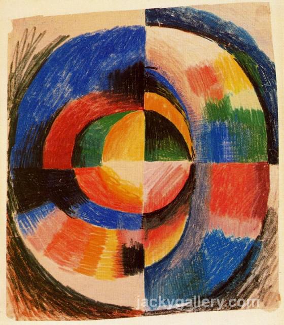 Colour circle, August Macke painting